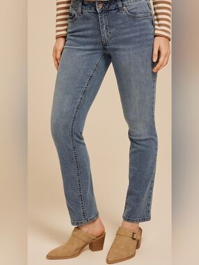 Maurices Light Blue Straight-Leg Jeans Sz 11/12 Reg 30" Inseam.